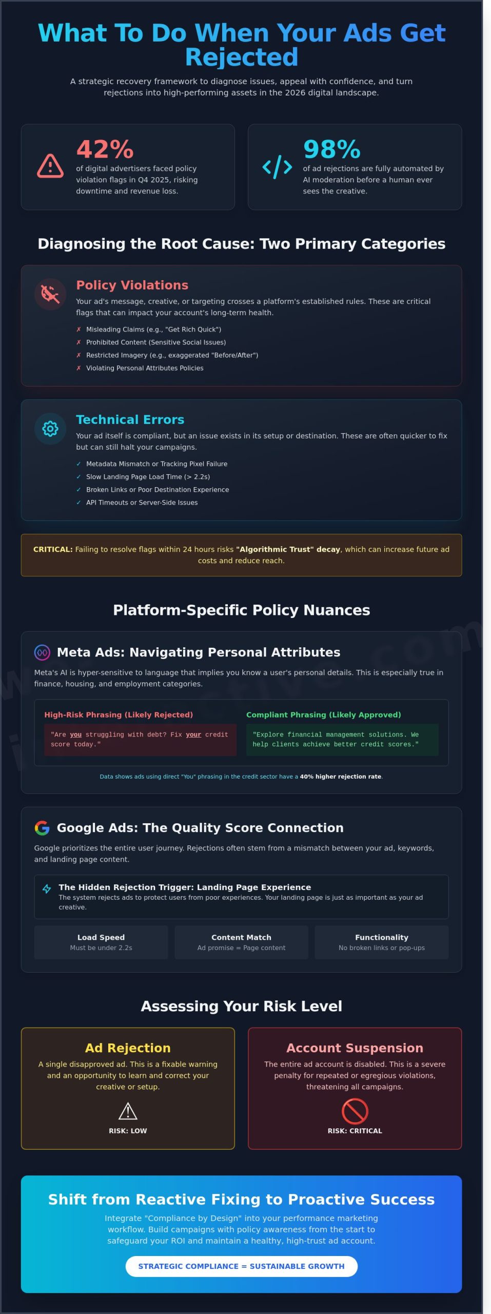 What to Do When Your Ads Get Rejected: A Strategic Recovery Guide for 2026